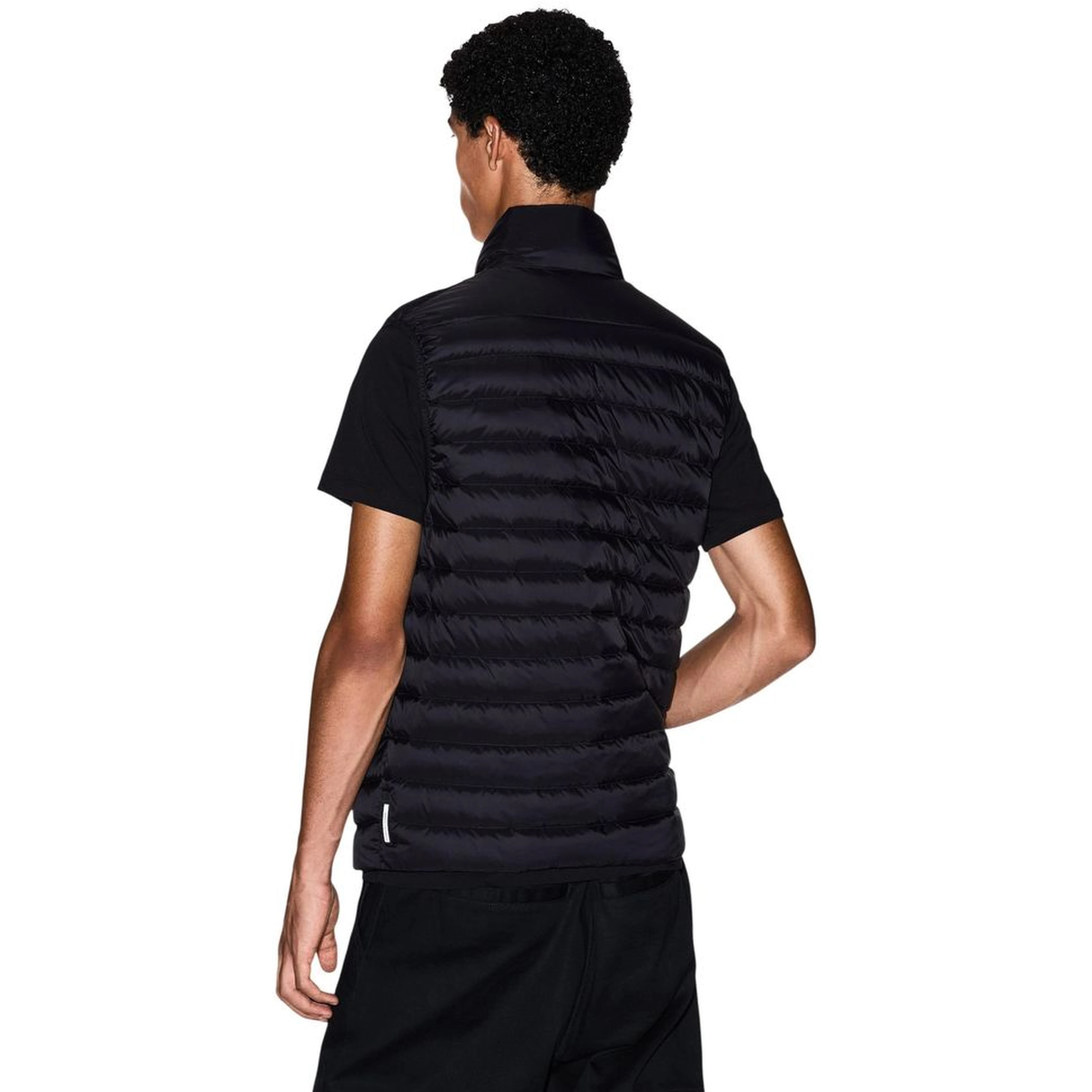 Black Polyamide Sleeveless Jacket