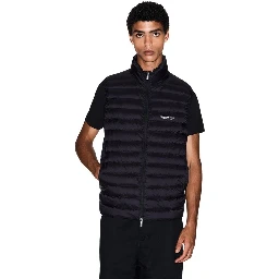 Black Polyamide Sleeveless Jacket