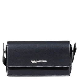 Black Artificial Leather Handbag