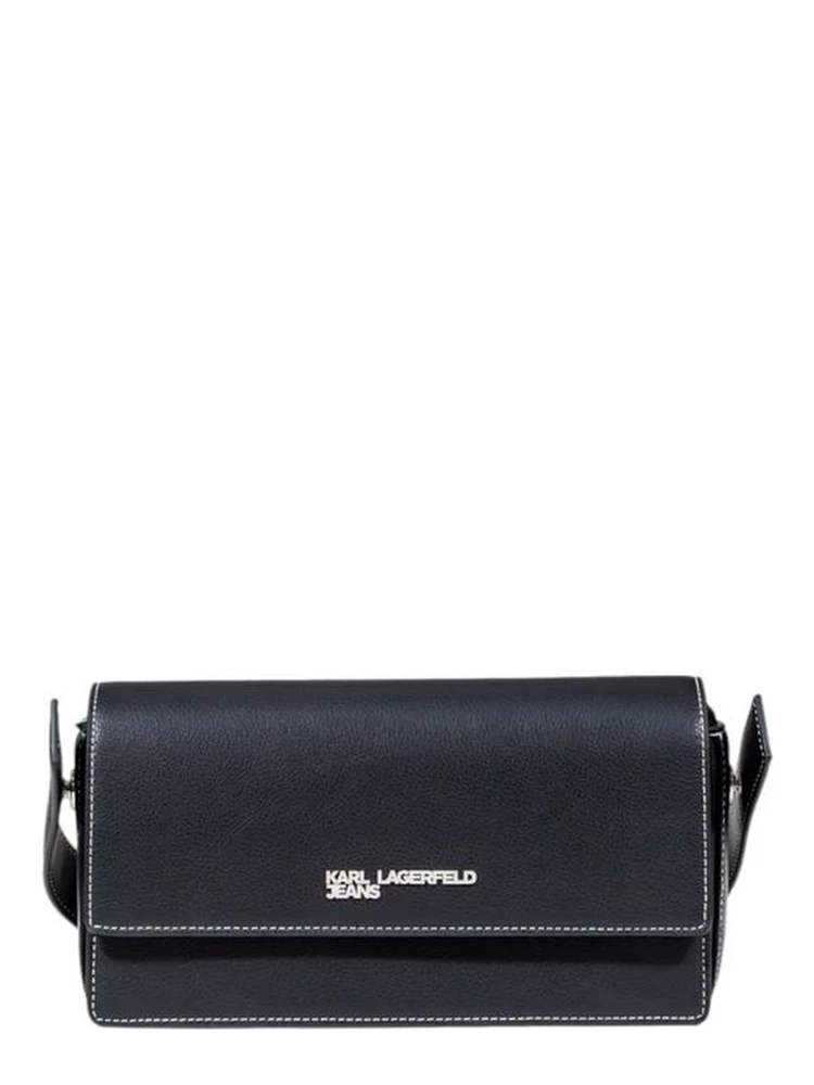 Black Artificial Leather Handbag