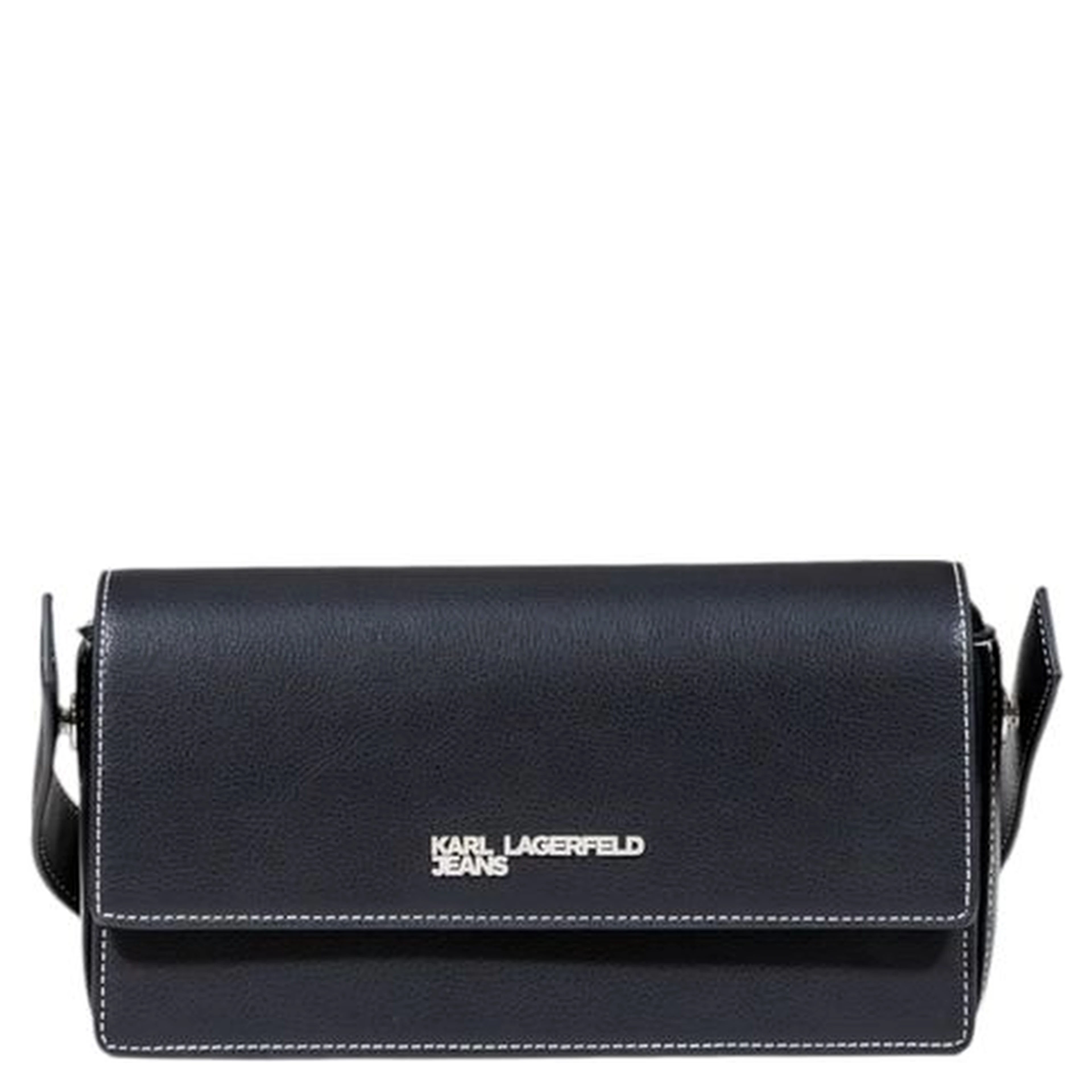 Black Artificial Leather Handbag