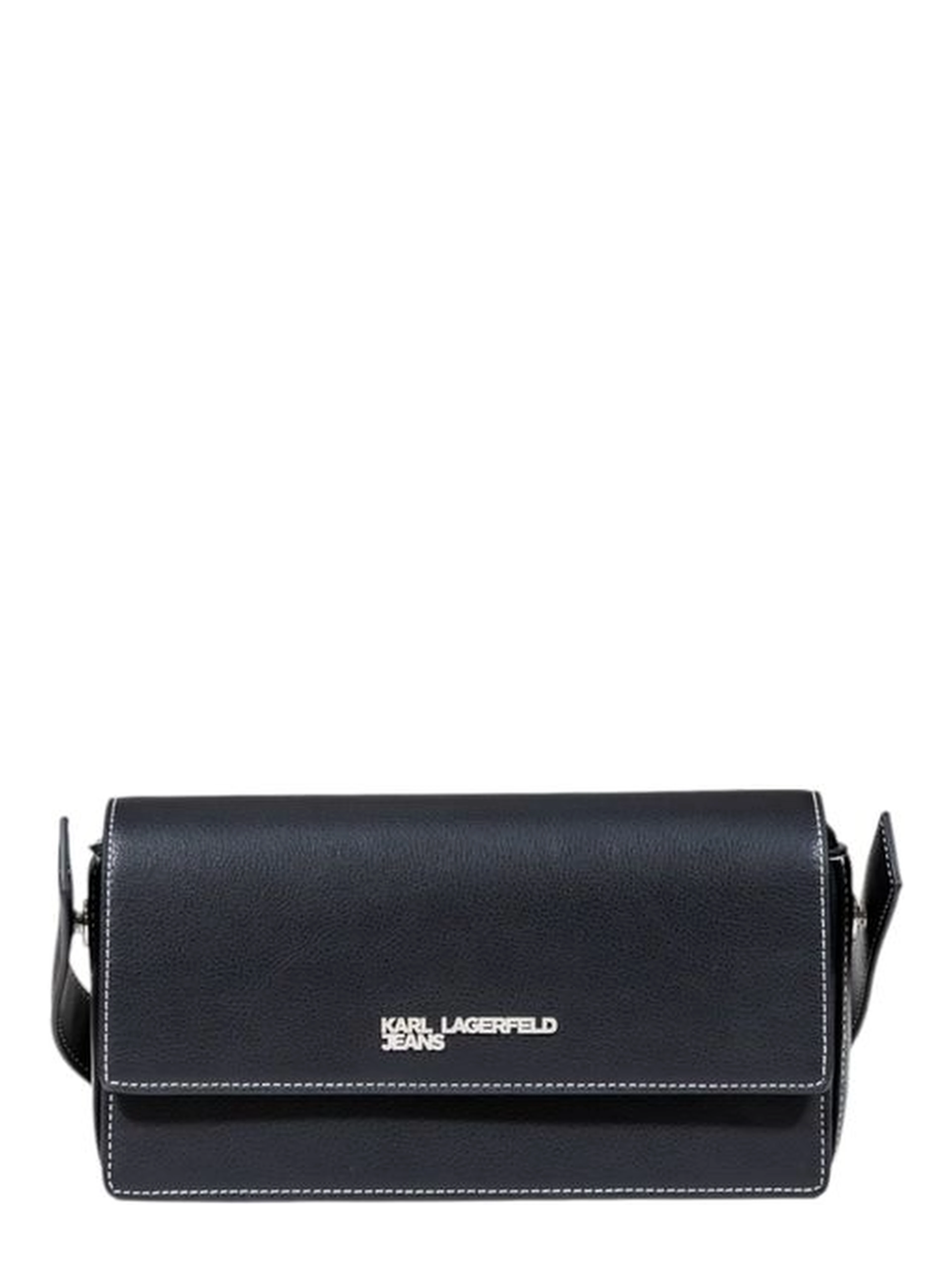Black Artificial Leather Handbag
