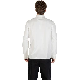 Cream Cotton Long Sleeve T-Shirt