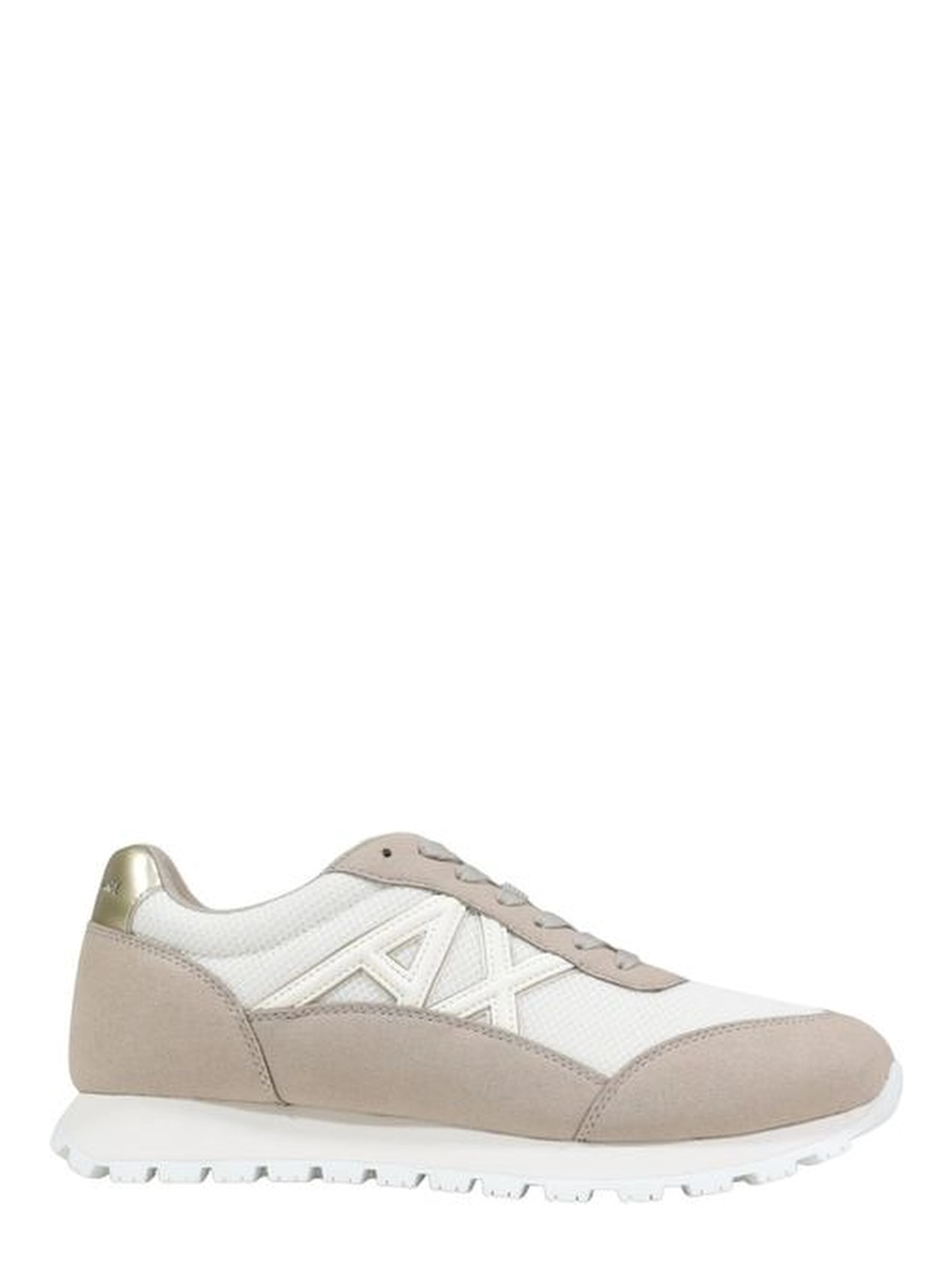 Beige Polyester Athletic Sneakers