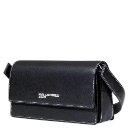Black Artificial Leather Handbag