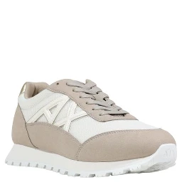 Beige Polyester Athletic Sneakers