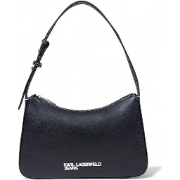 Black Artificial Leather Handbag