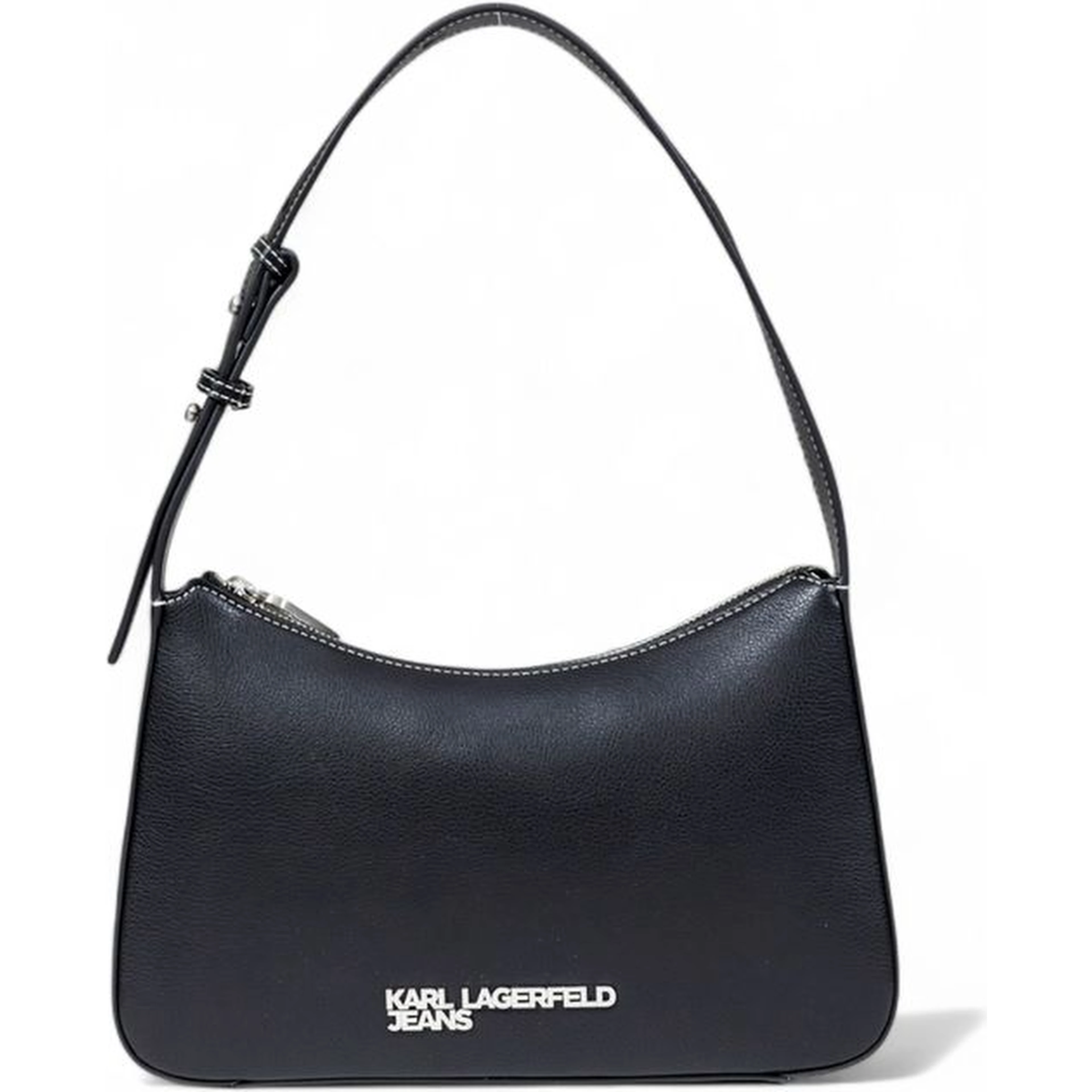 Black Artificial Leather Handbag