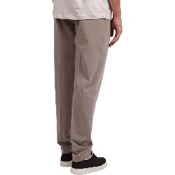 Beige Lyocell Casual Pants