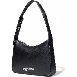 Black Artificial Leather Handbag