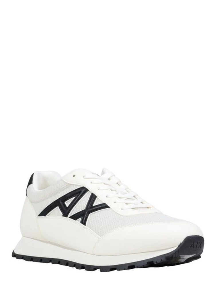 Black And White Polyester Athletic Sneakers alternative