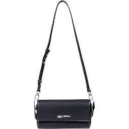 Black Artificial Leather Handbag