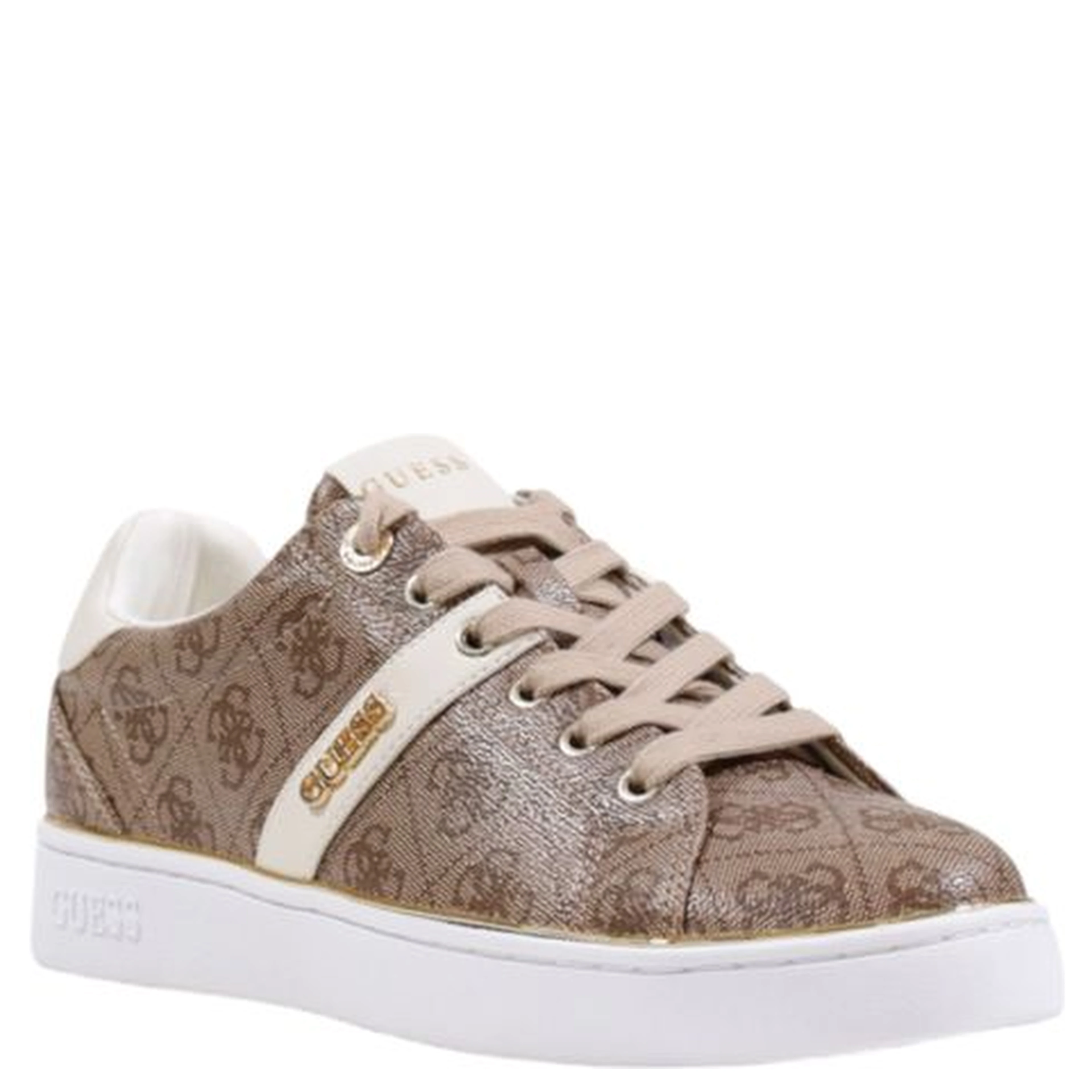 Beige Polyethylene Low Top Sneakers