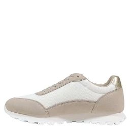 Beige Polyester Athletic Sneakers