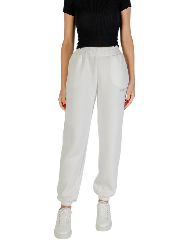 White Viscose Joggers (Workout Pants)