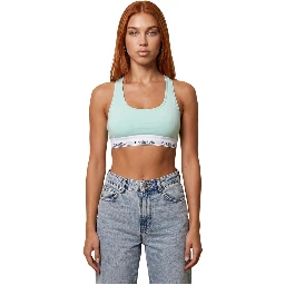 Green Cotton Bra