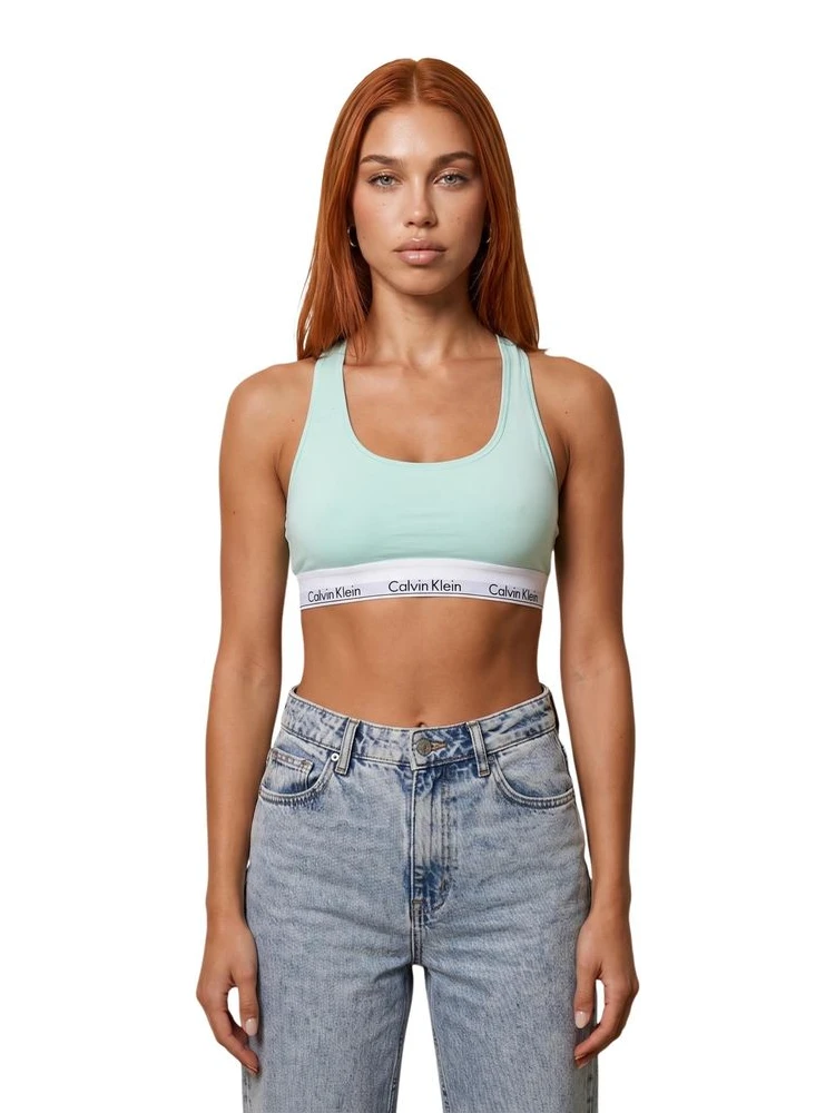 Green Cotton Bra