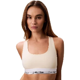 Beige Cotton Bra