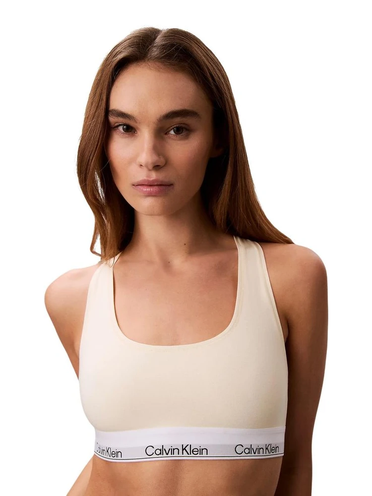 Beige Cotton Bra