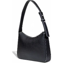 Black Artificial Leather Handbag