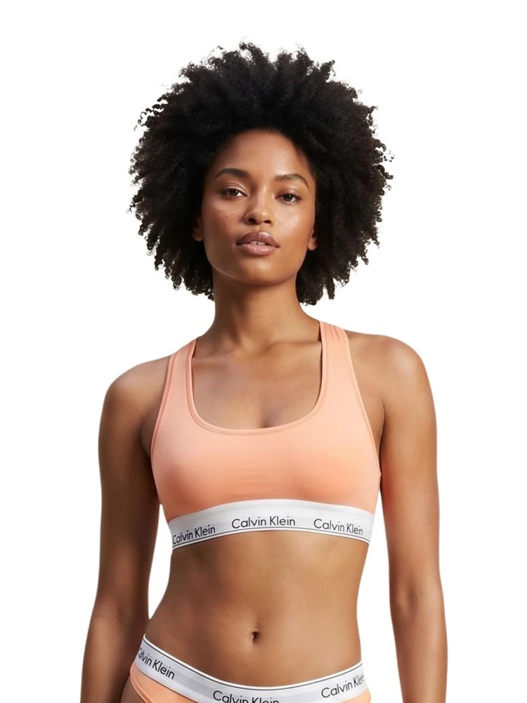 Orange Cotton Bra