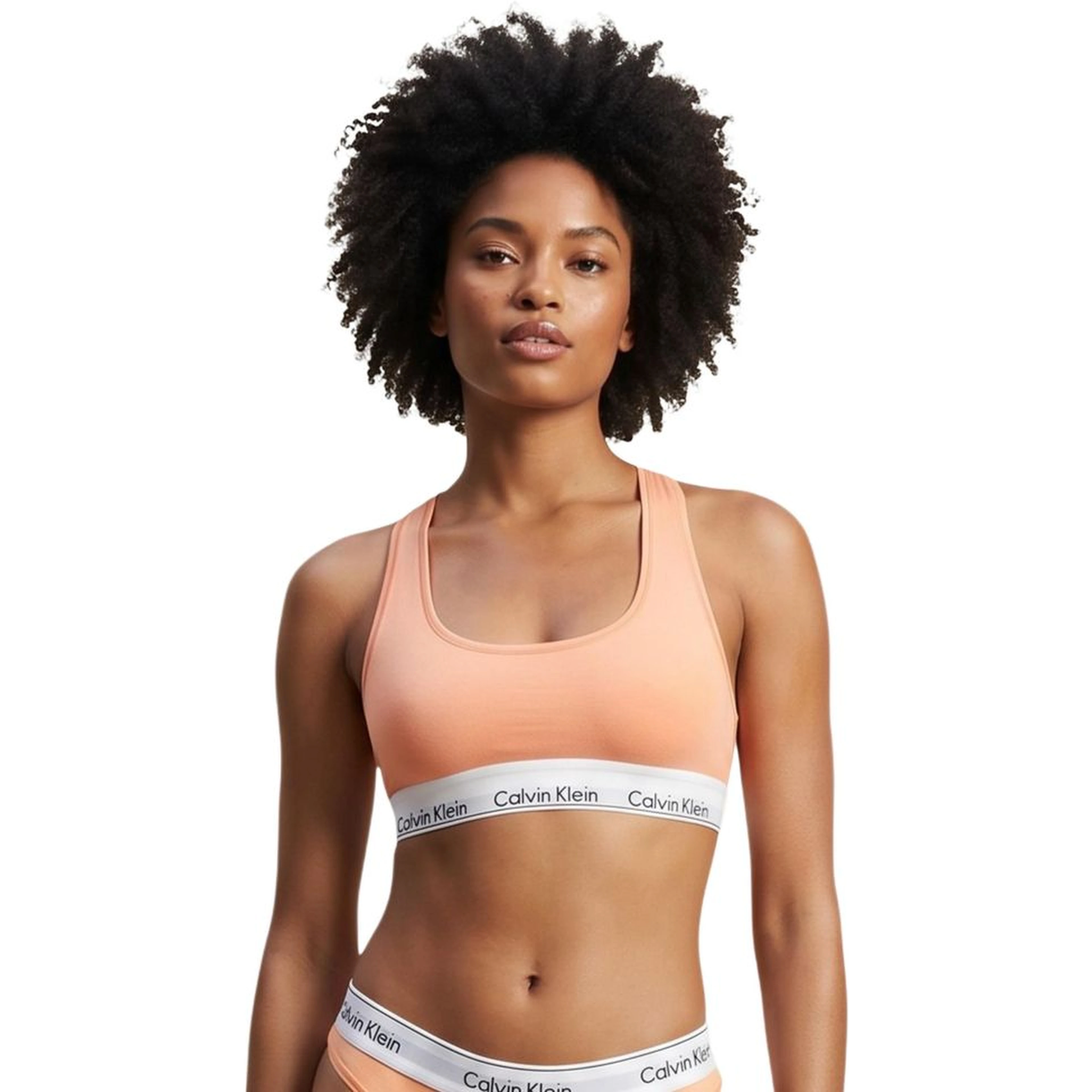 Orange Cotton Bra