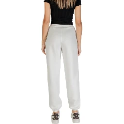 White Viscose Joggers (Workout Pants)