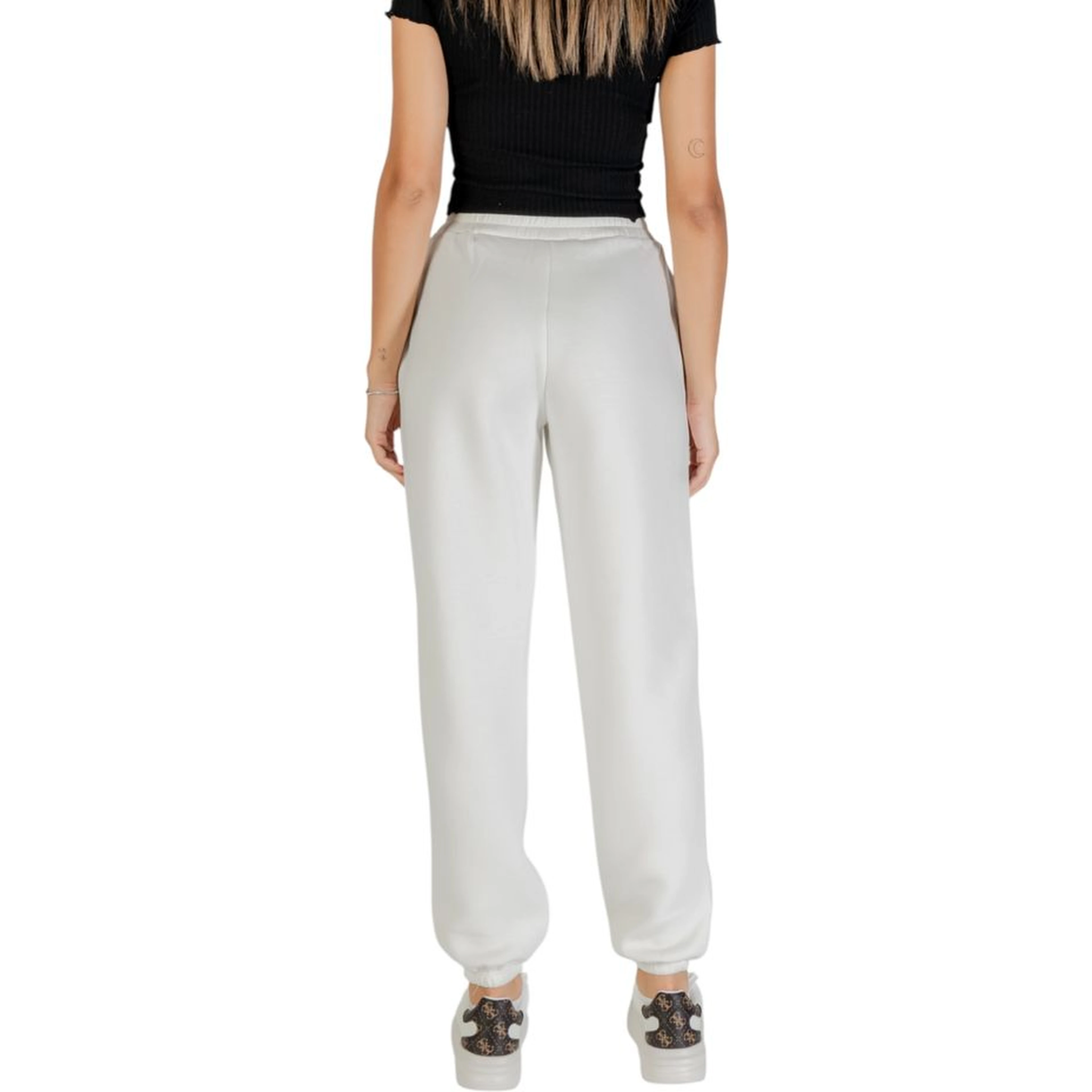 White Viscose Joggers (Workout Pants)