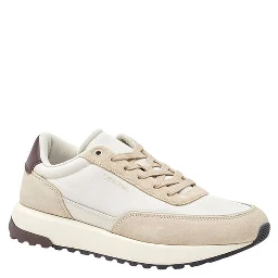 Brown Leather Low Top Sneakers
