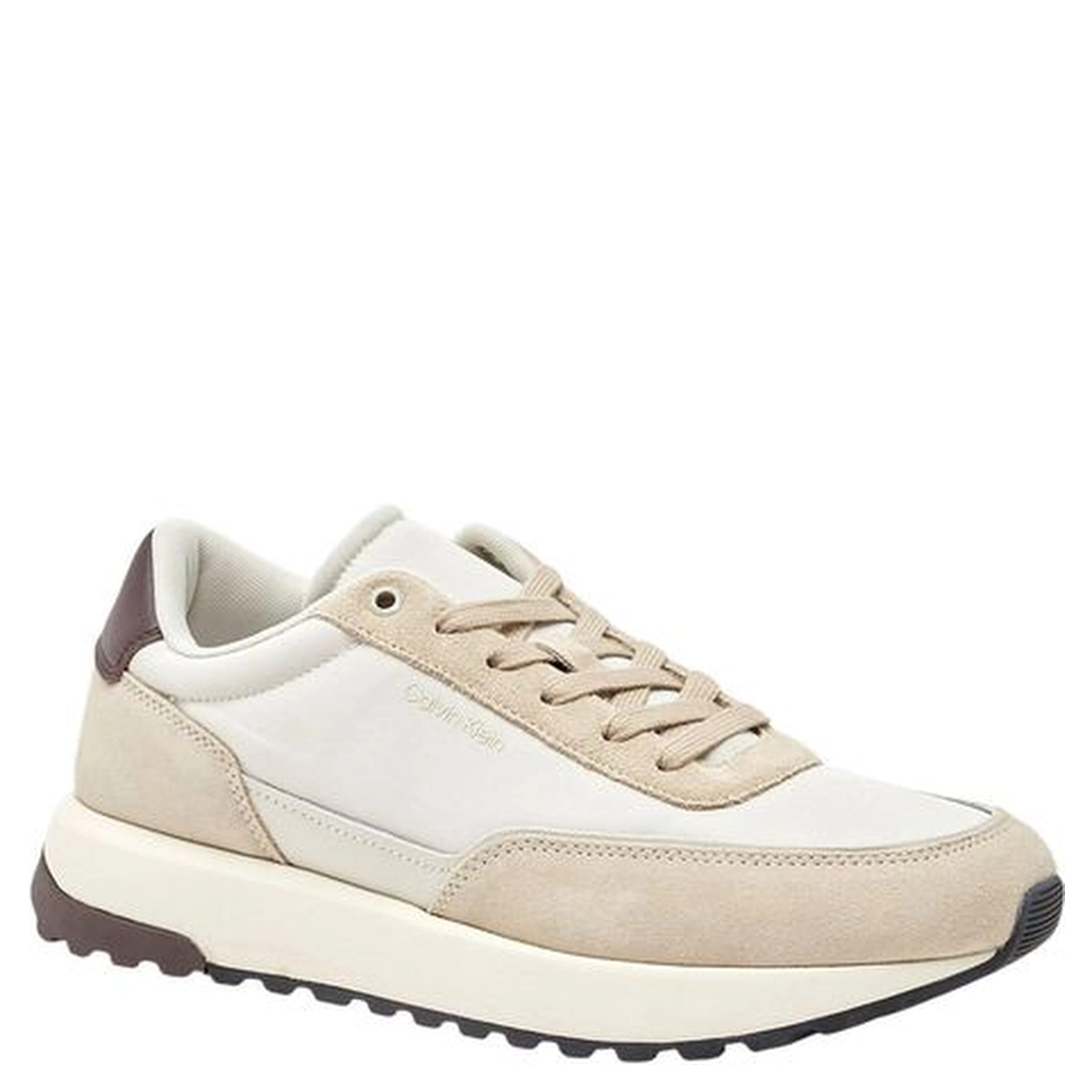 Brown Leather Low Top Sneakers