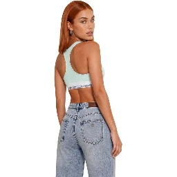 Green Cotton Bra