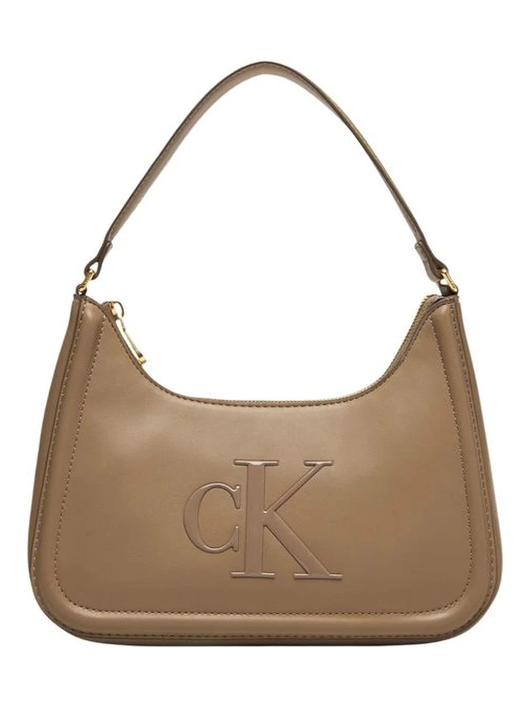 Beige Polyethylene Handbag
