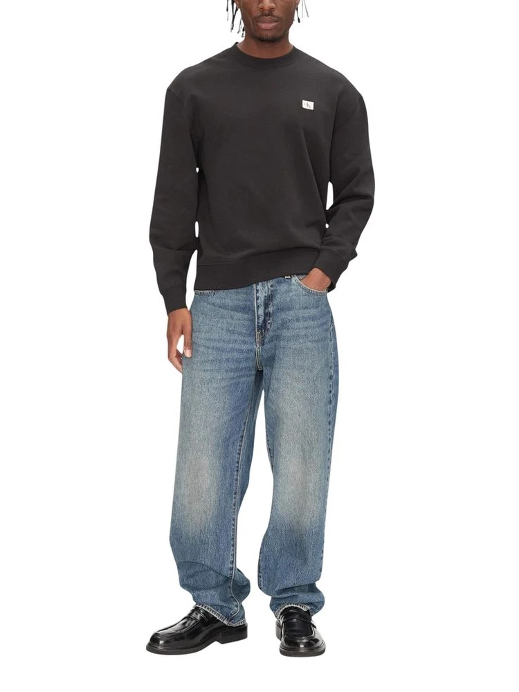 Black Cotton Sweatshirt
