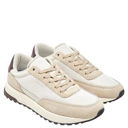 Brown Leather Low Top Sneakers