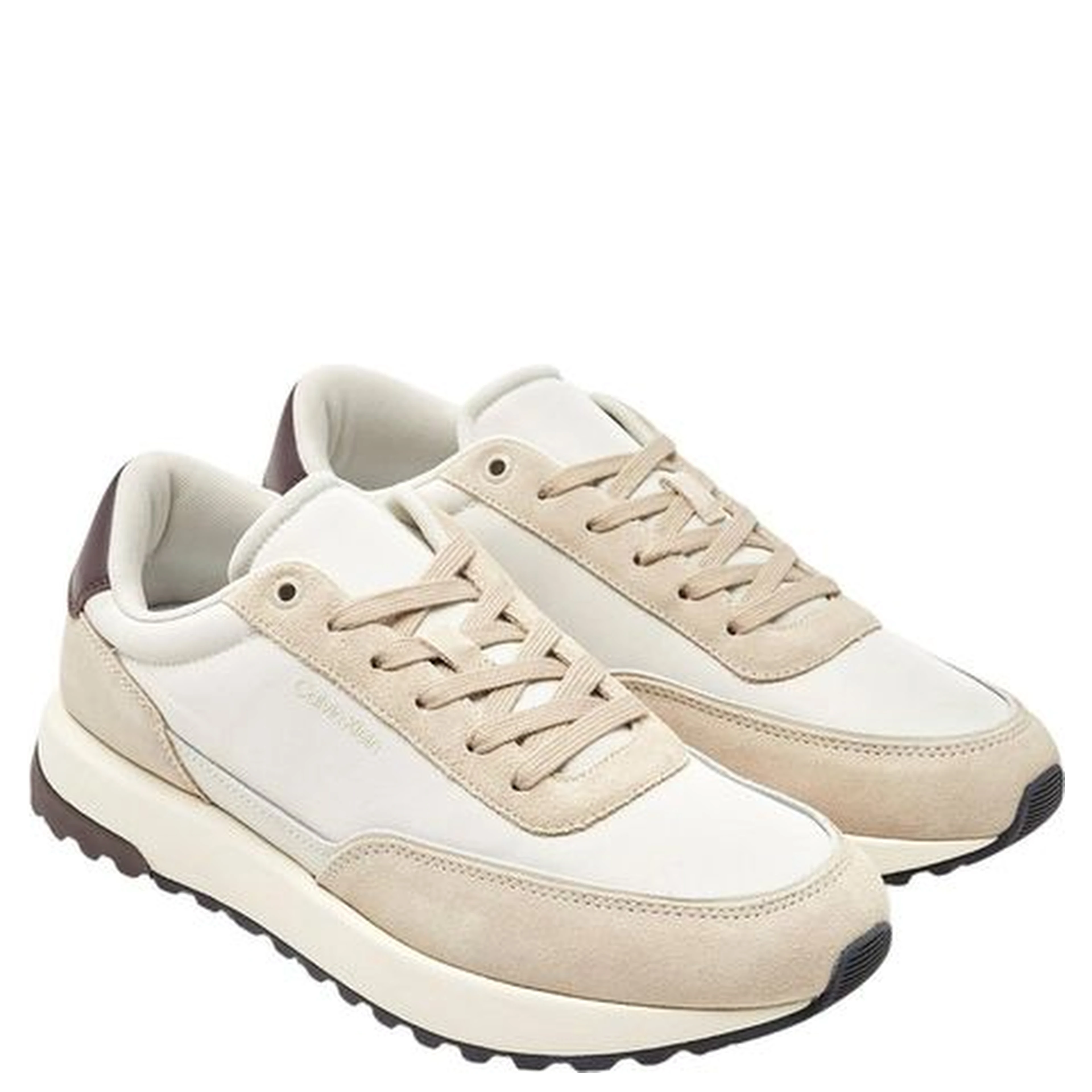 Brown Leather Low Top Sneakers