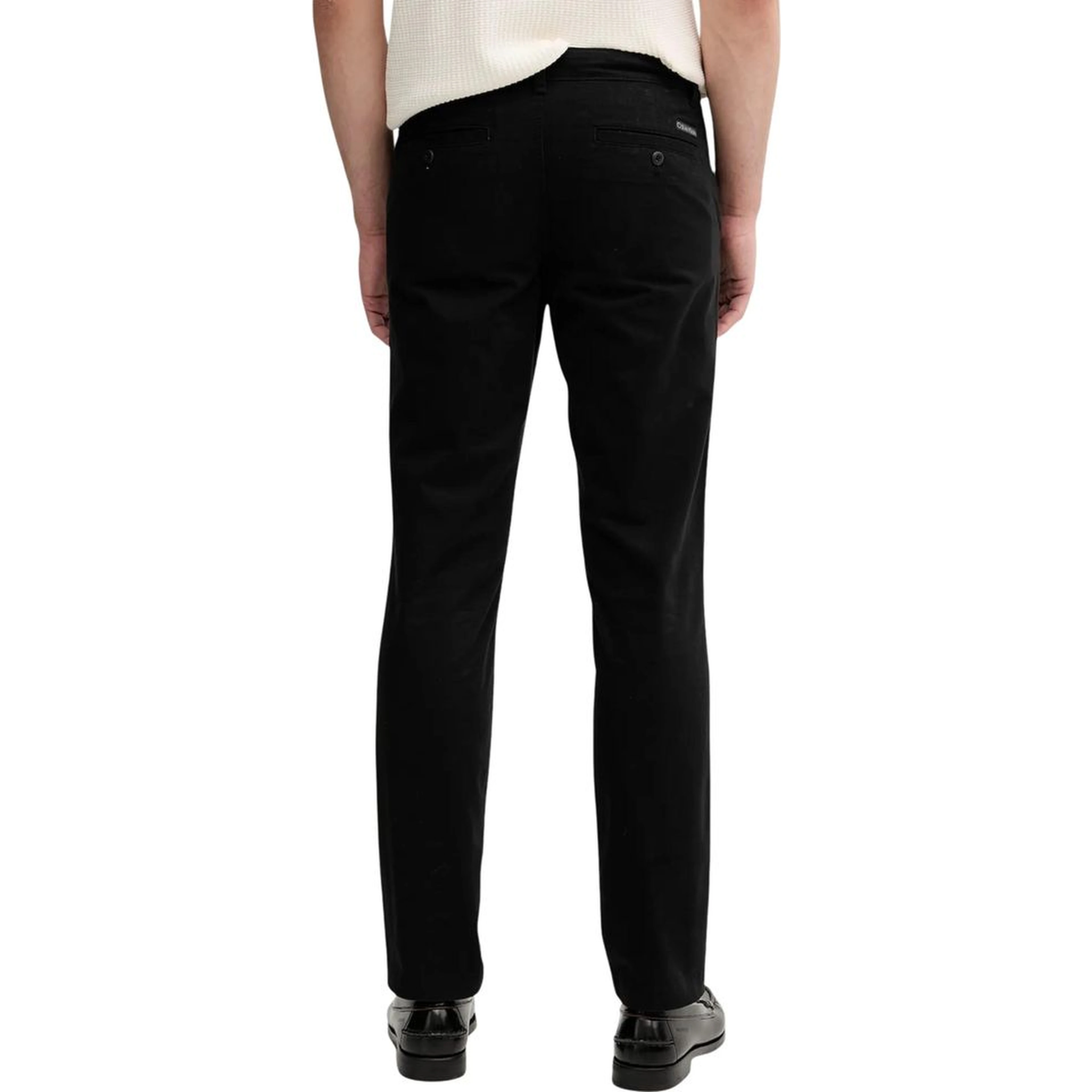 Black Cotton Casual Pants