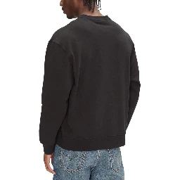 Black Cotton Sweatshirt