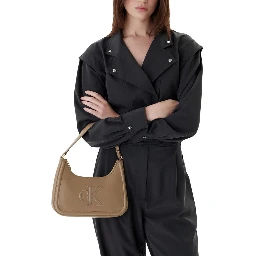 Beige Polyethylene Handbag
