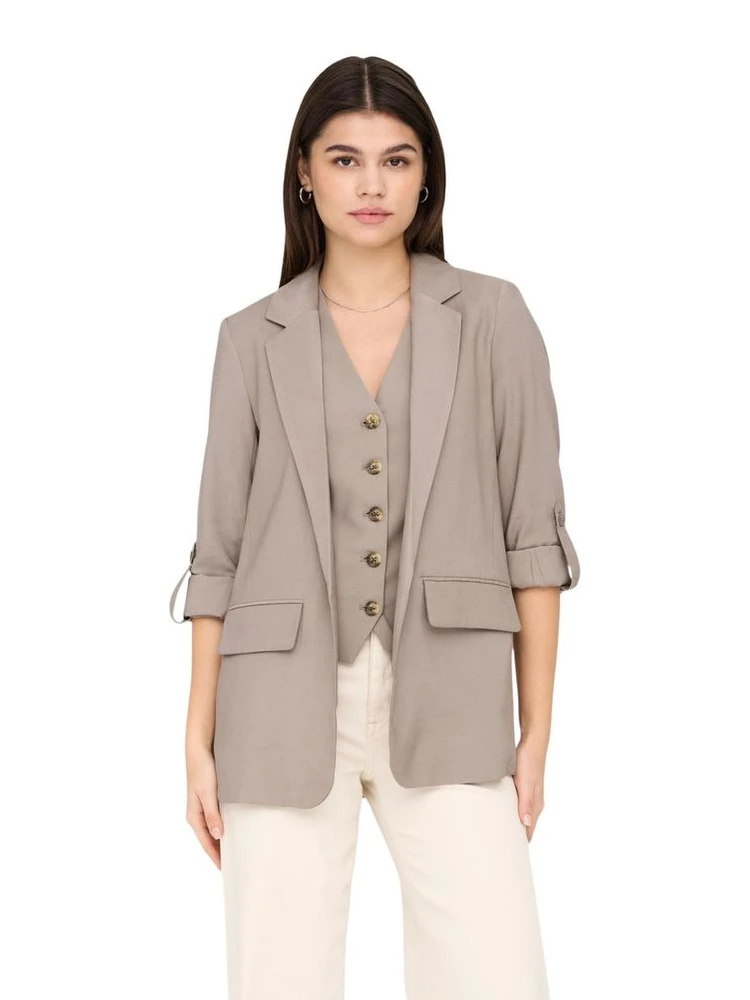 Beige Viscose Blazer