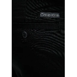 Black Cotton Casual Pants