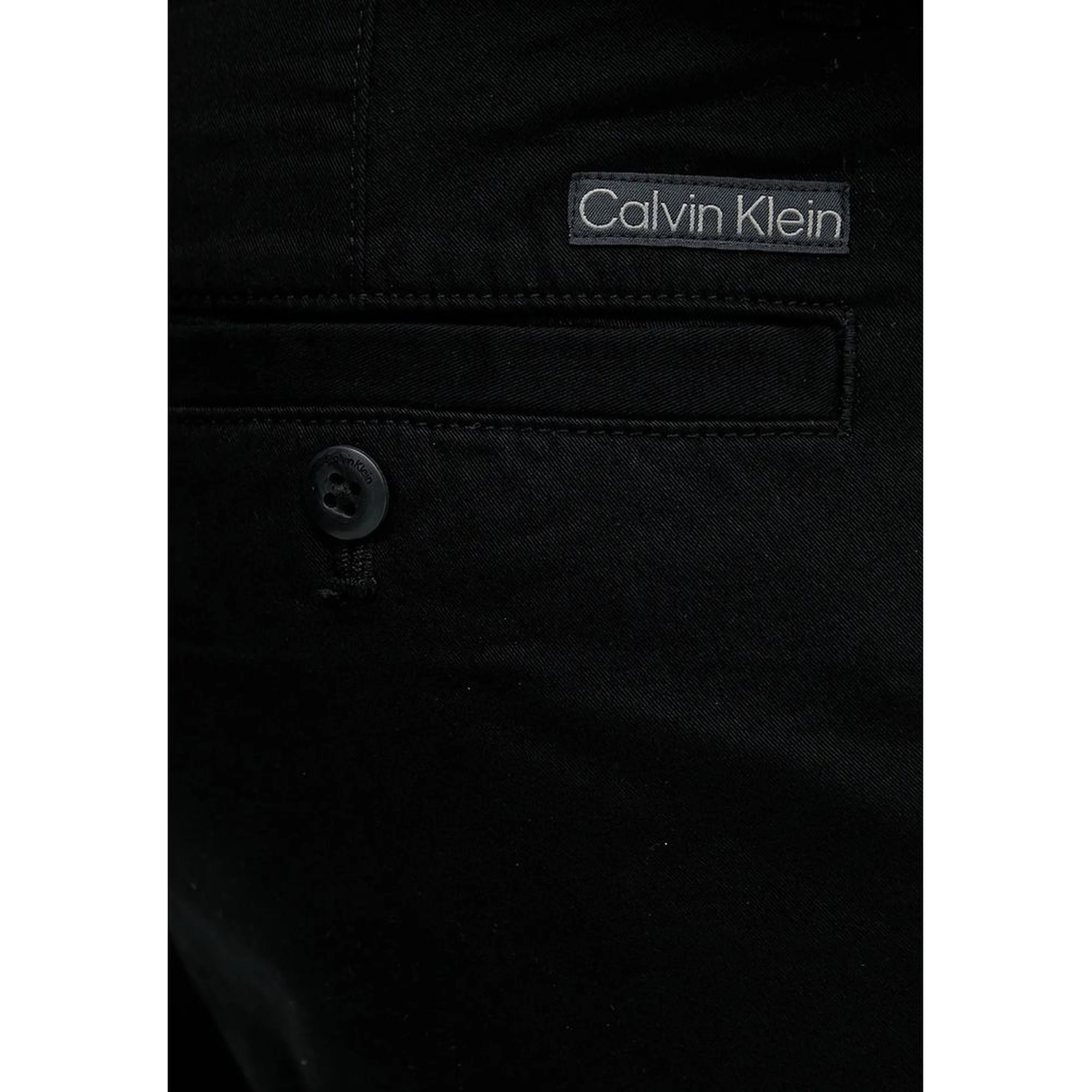 Black Cotton Casual Pants