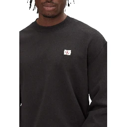 Black Cotton Sweatshirt