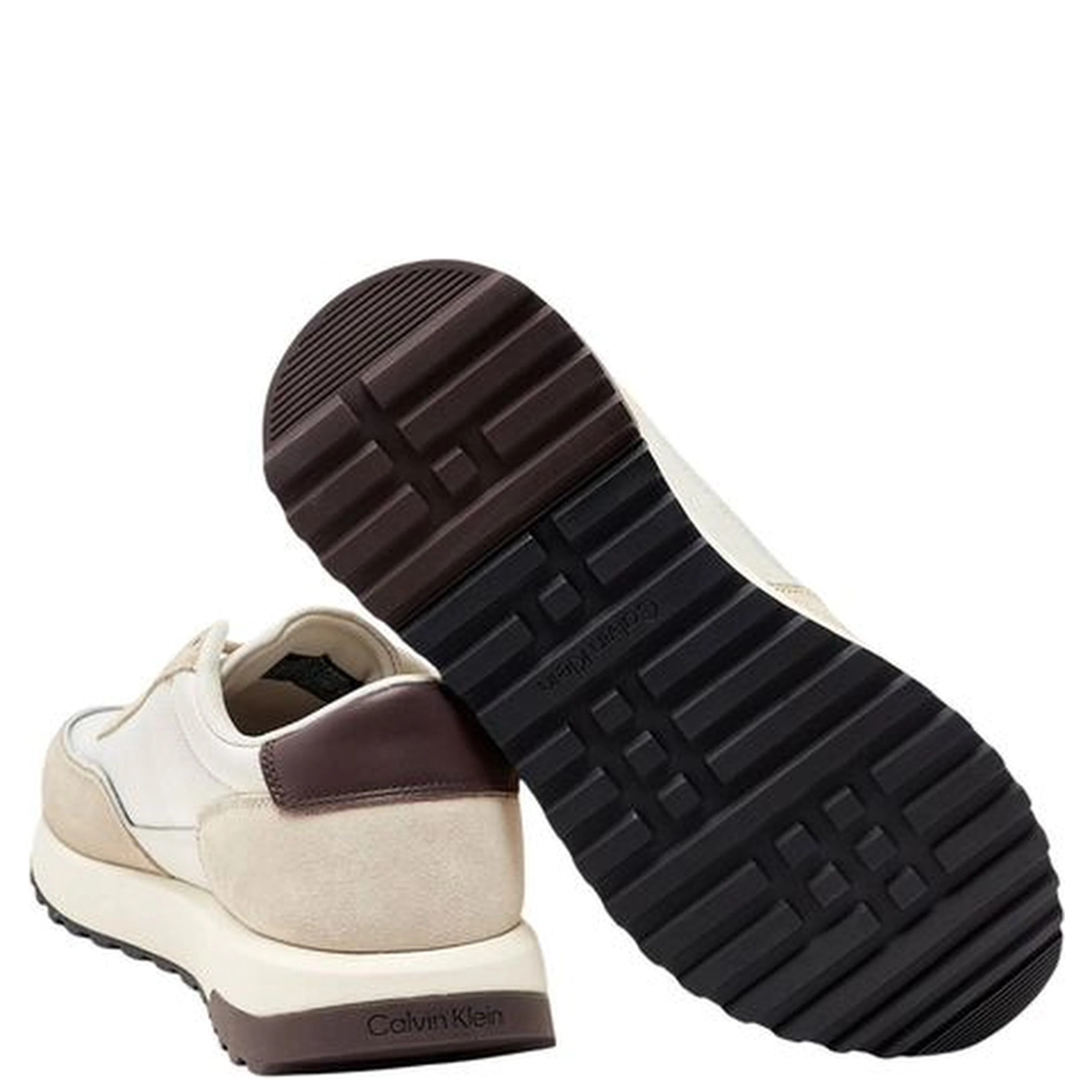 Brown Leather Low Top Sneakers