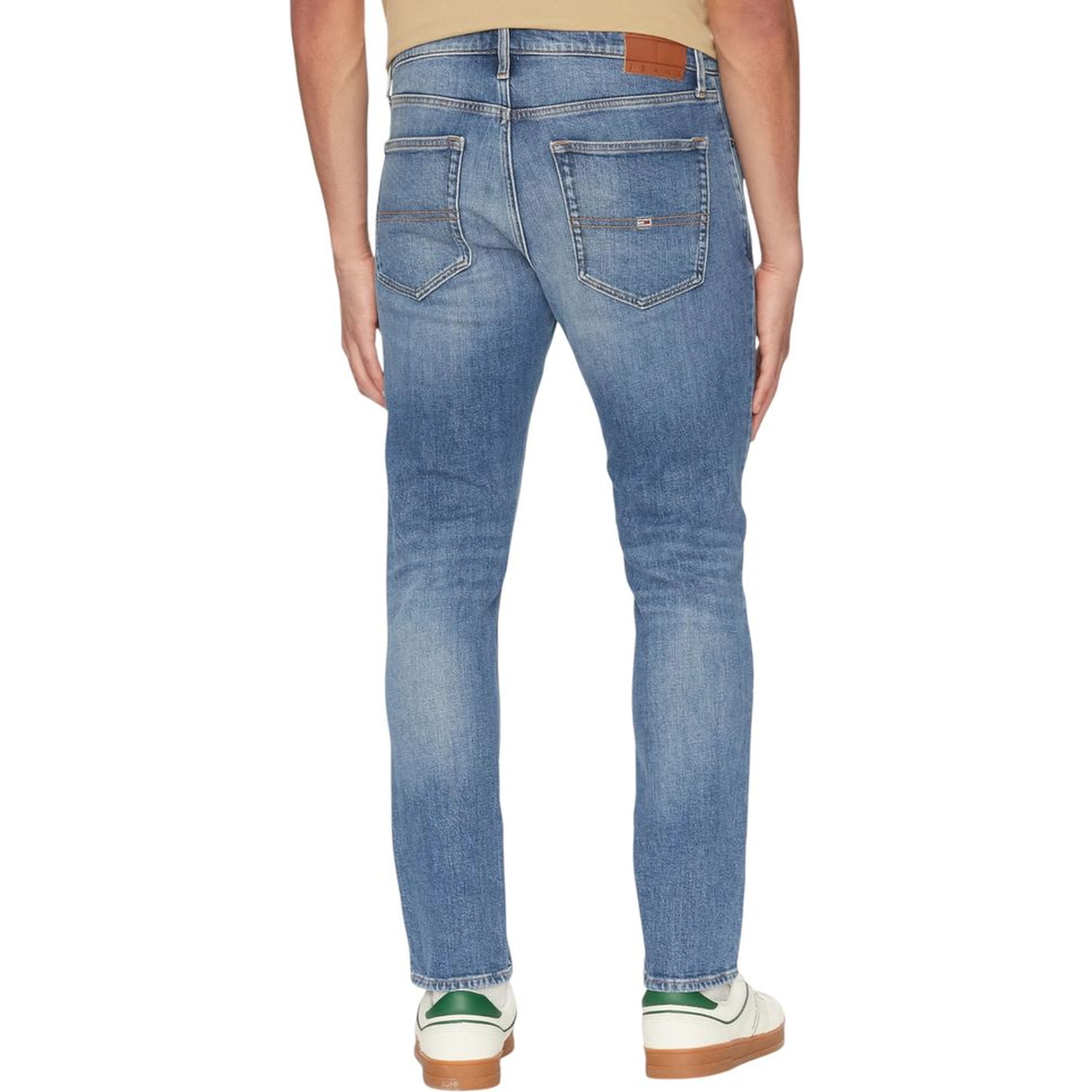 Blue Recycled Cotton Skinny Jeans