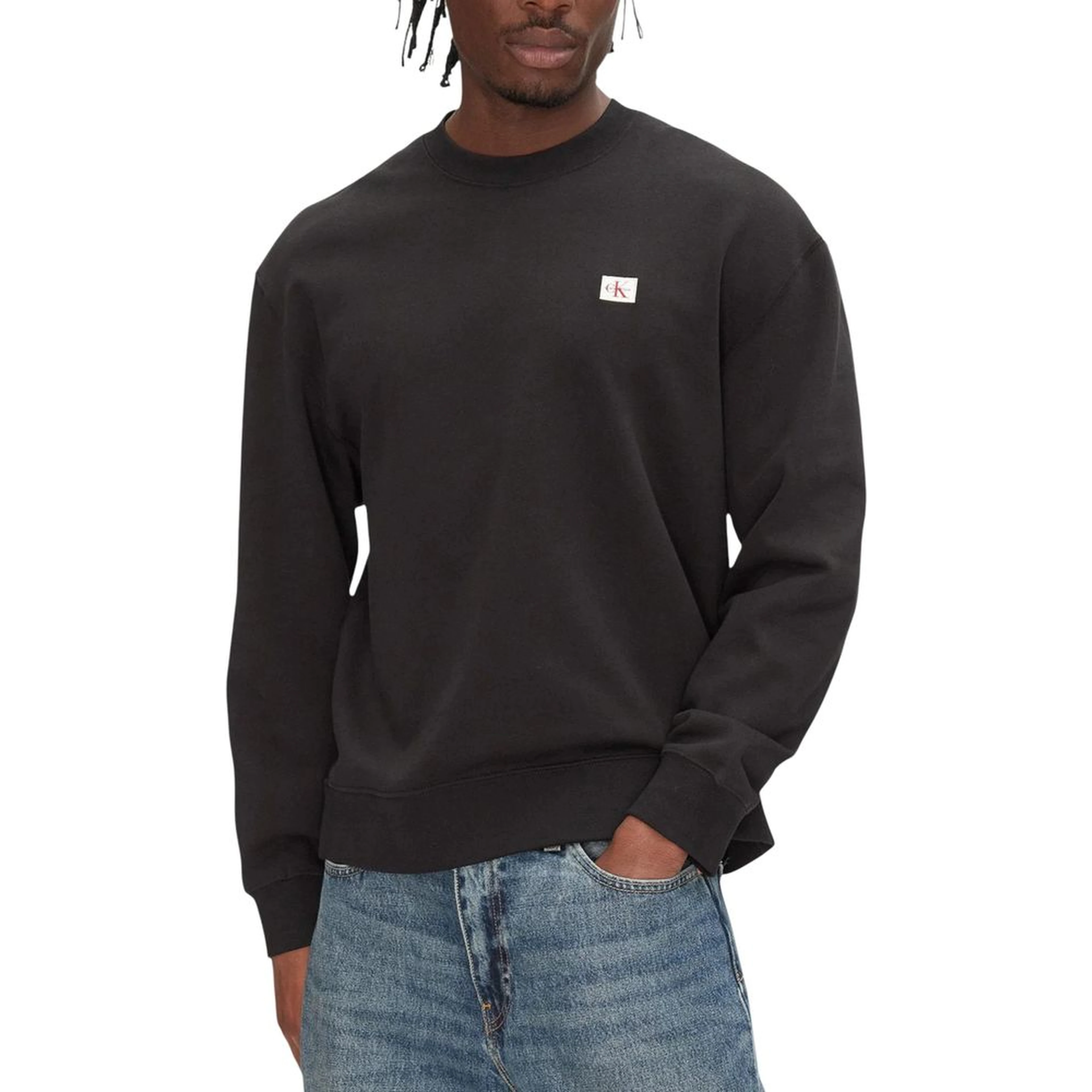 Black Cotton Sweatshirt