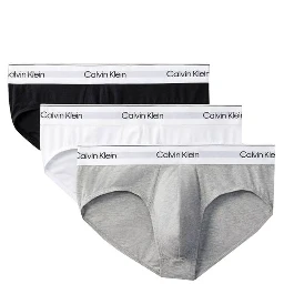 Gray Cotton Briefs