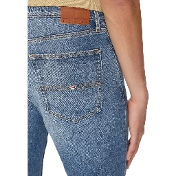 Blue Recycled Cotton Skinny Jeans