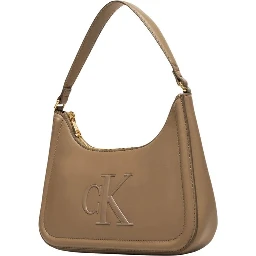 Beige Polyethylene Handbag
