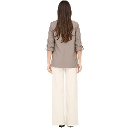 Beige Viscose Blazer