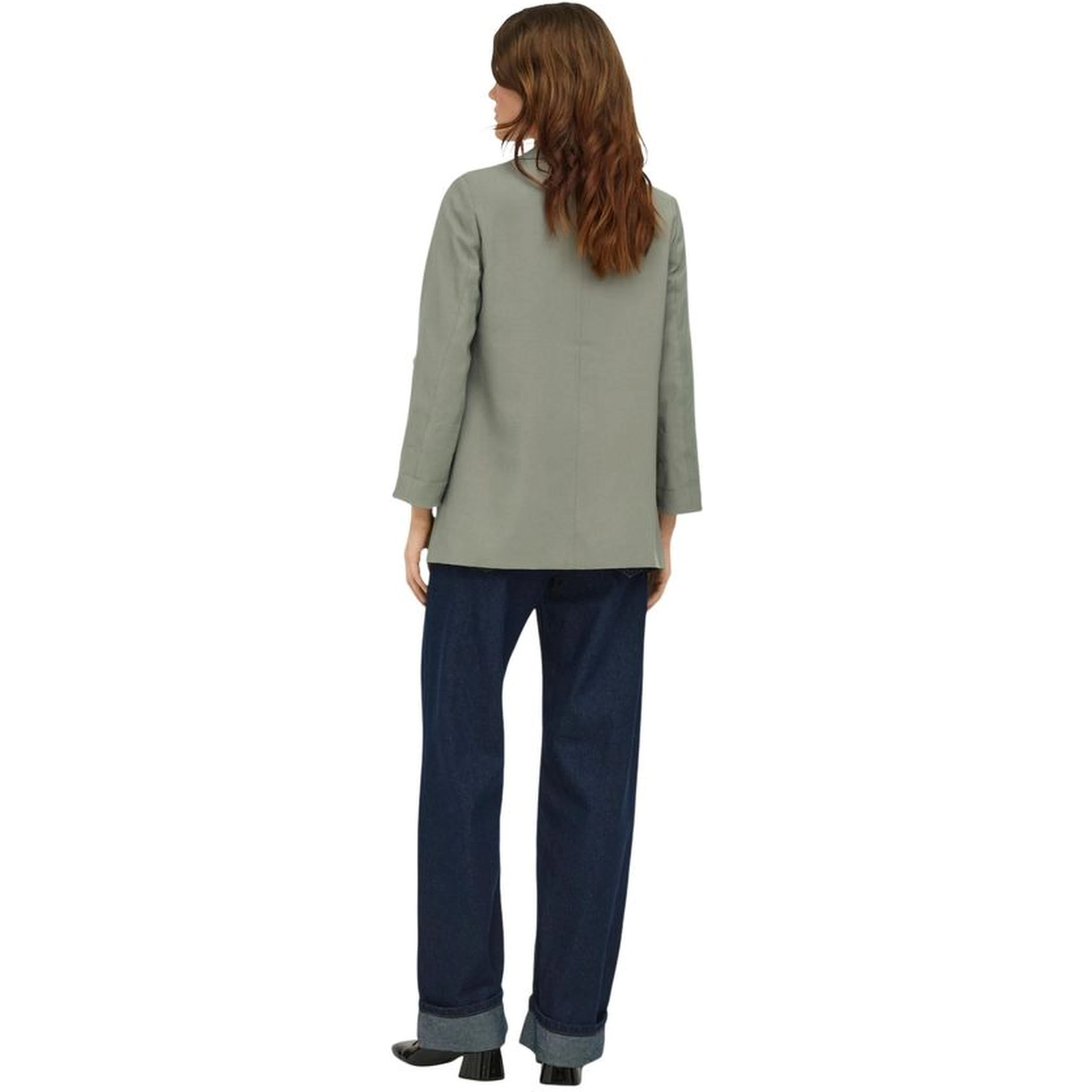 Green Viscose Blazer